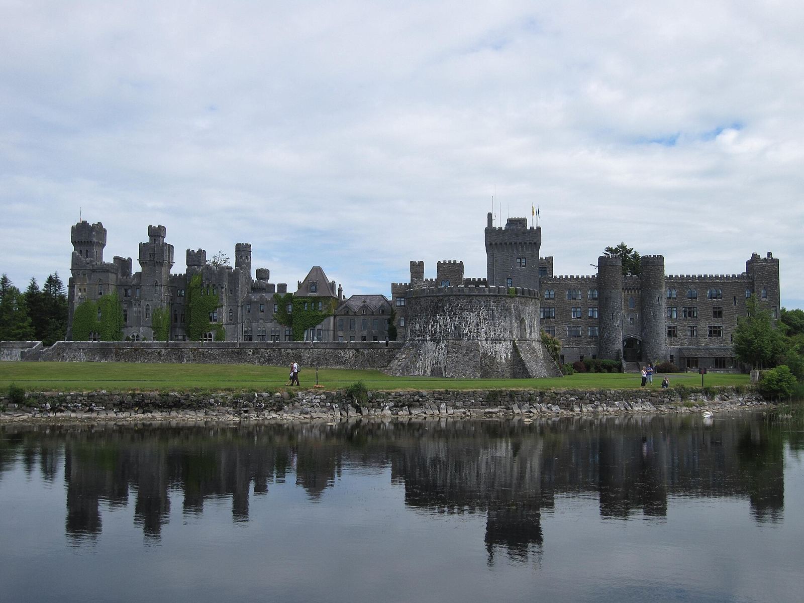 Ashford Castle reflected in Lough Corrib